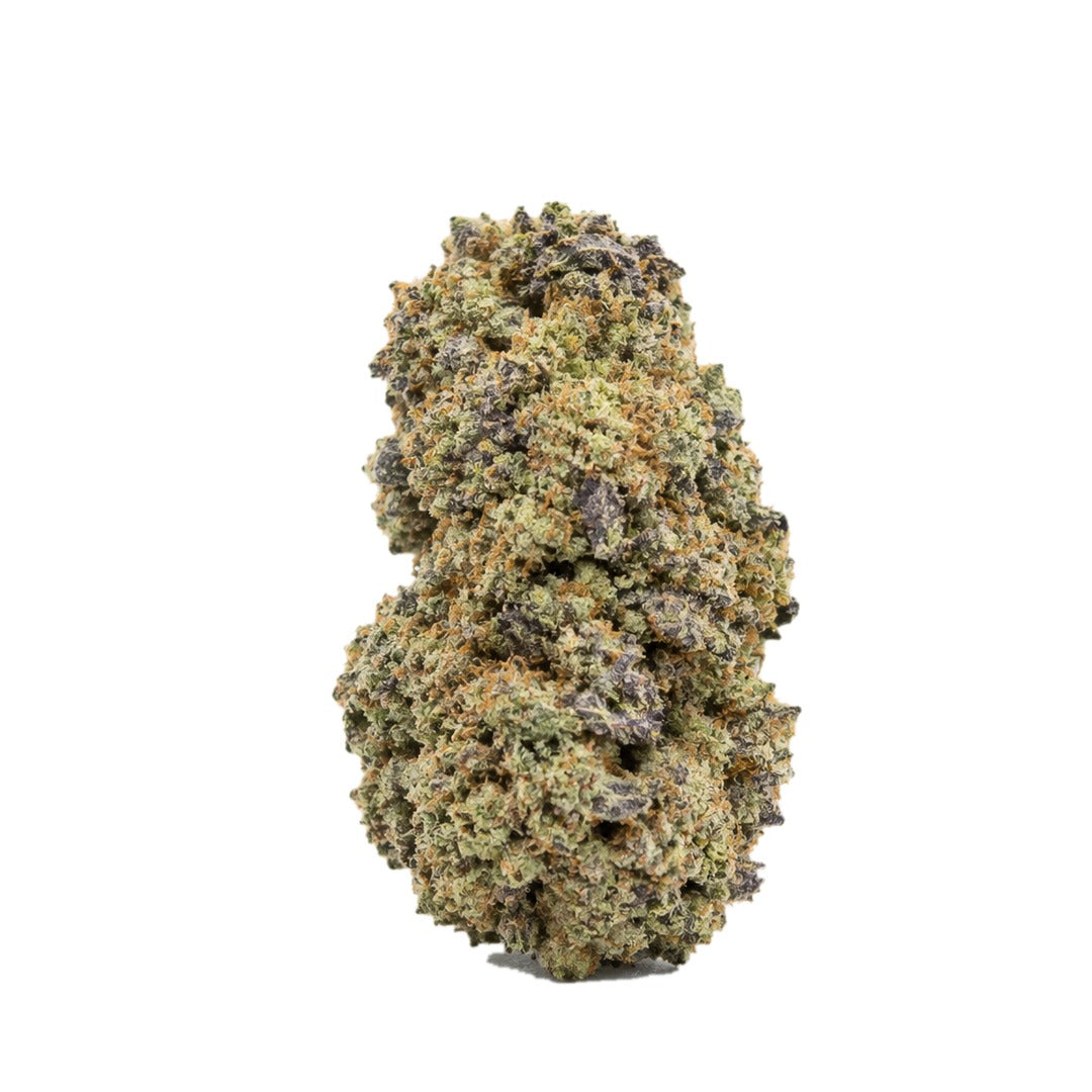 Amaretto Mintz single nug on white, illustrative
