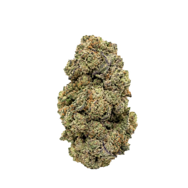 Laffy Taffy Runtz single nug on white, illustrative