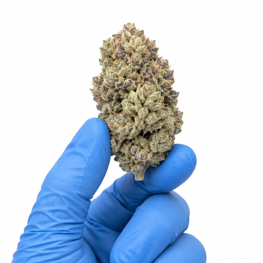 Lantz nug held in a gloved hand, illustrative