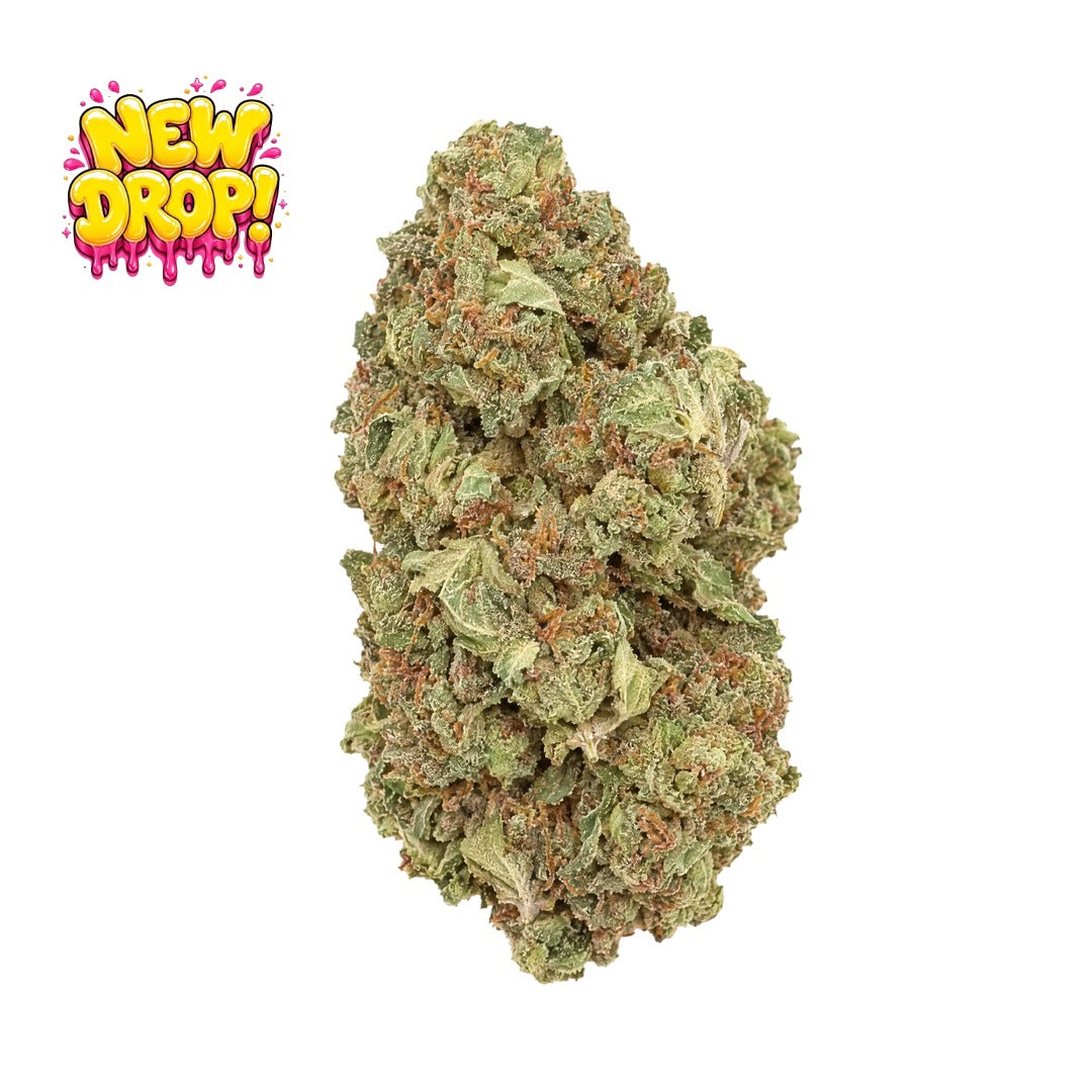 Oishii single nug with New Drop graphic, illustrative
