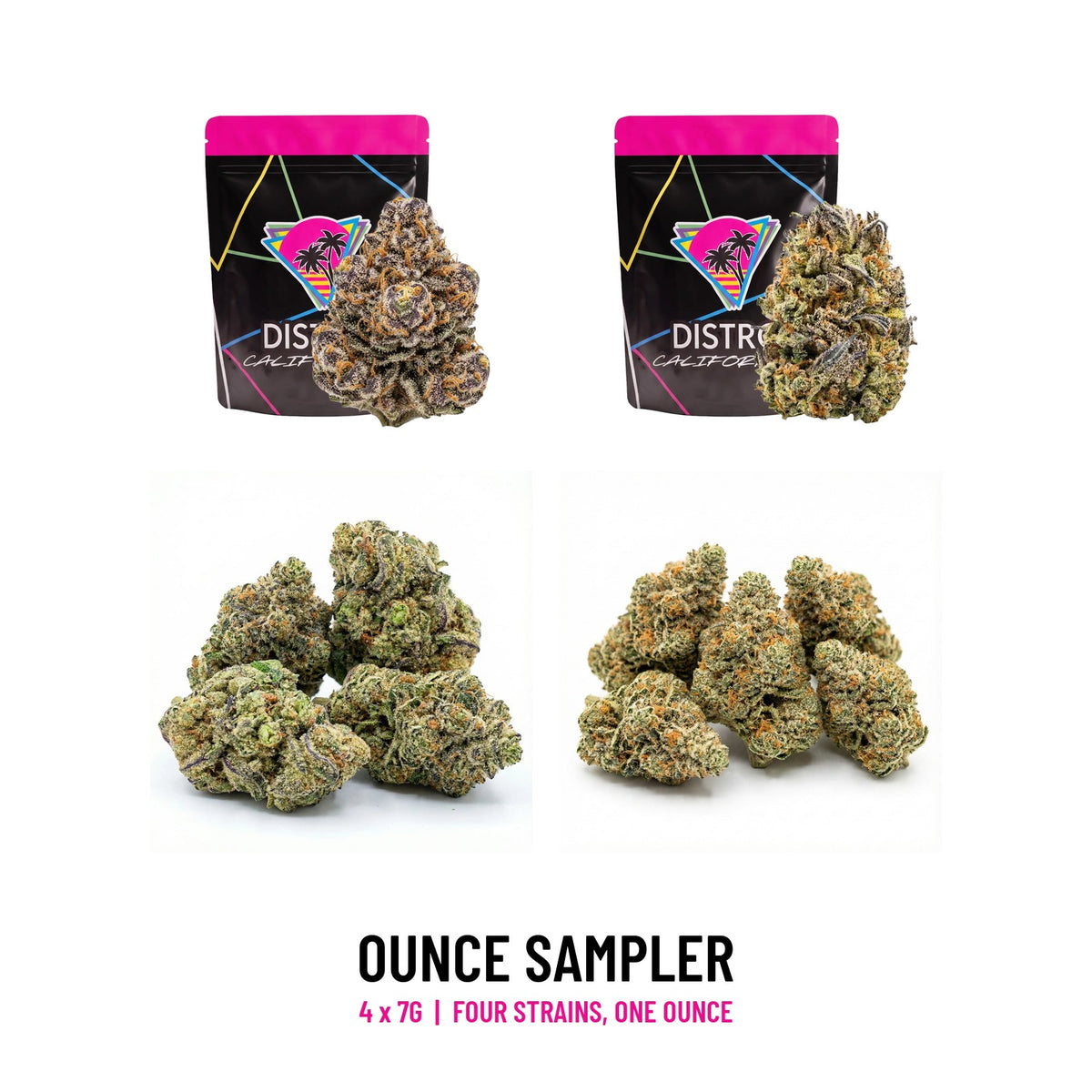 Ounce Sampler, four 7g bags