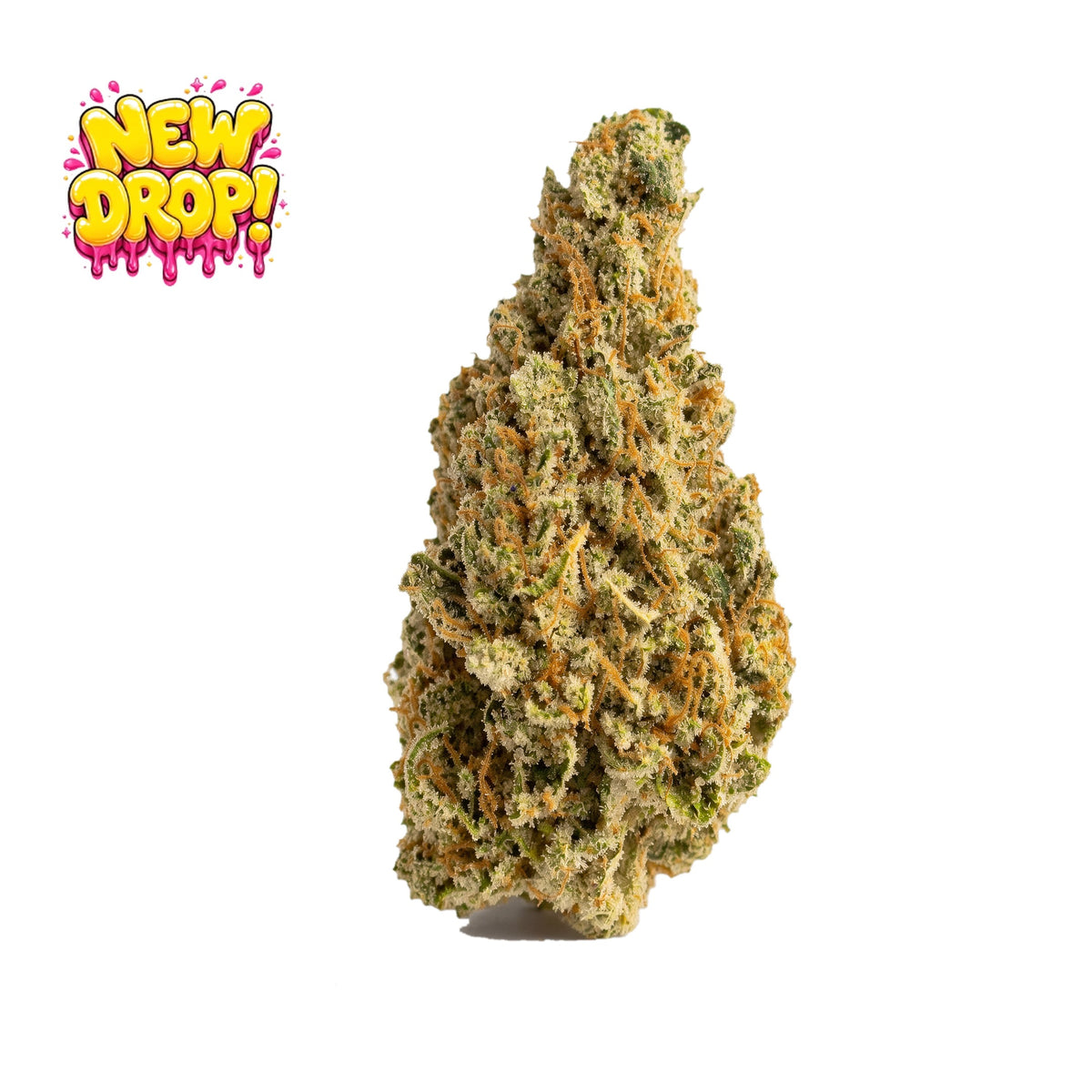 Violet Red single nug with New Drop graphic, illustrative